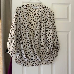 Leopard print blouse